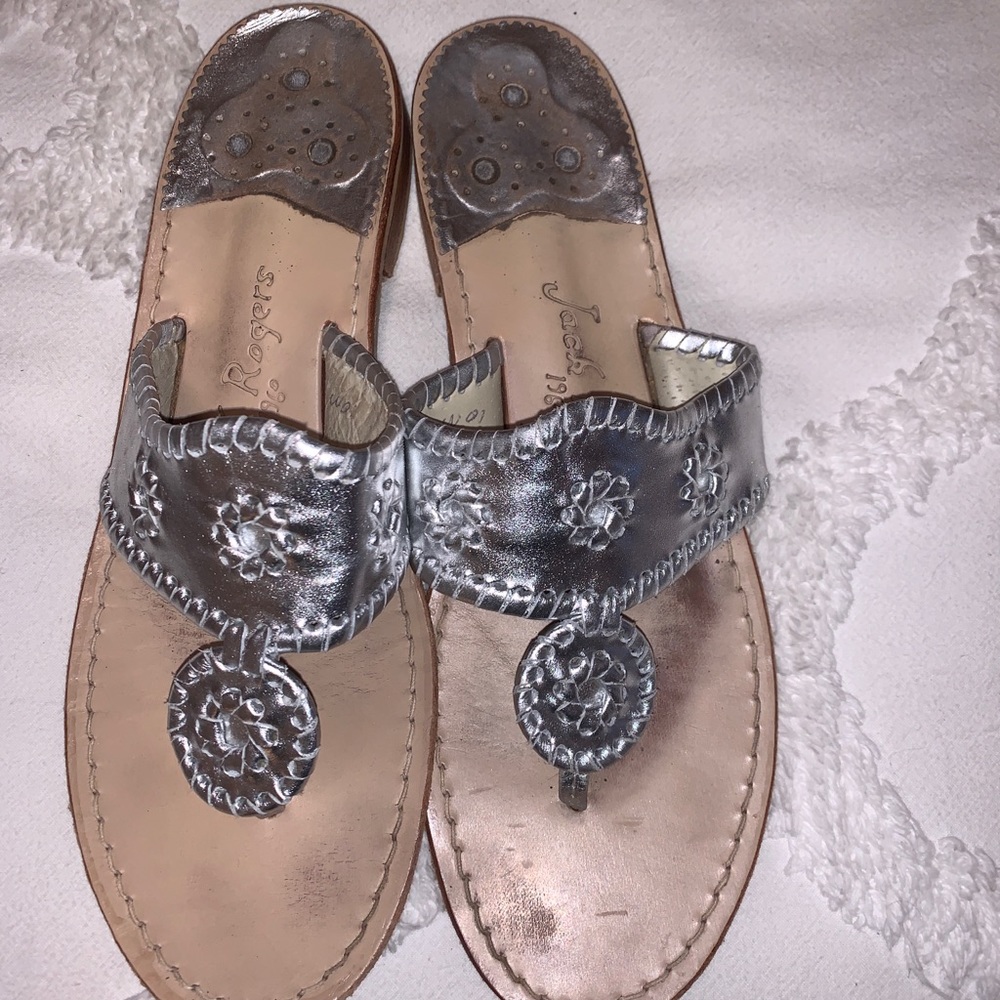 Gently worn Silver Jack Rogers